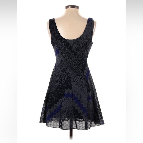 NWOT: Free People My One & Only Indigo Combo Boho Festival Tank Mini Dress• XS - Picture 5 of 7